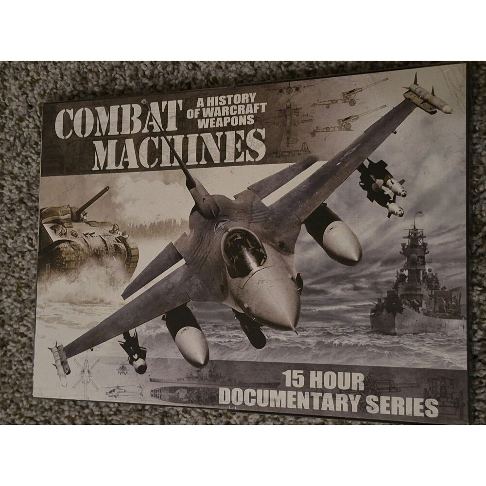Combat Machines History of warcraft weapons 15 HR Documentary 2 DVD Set - New